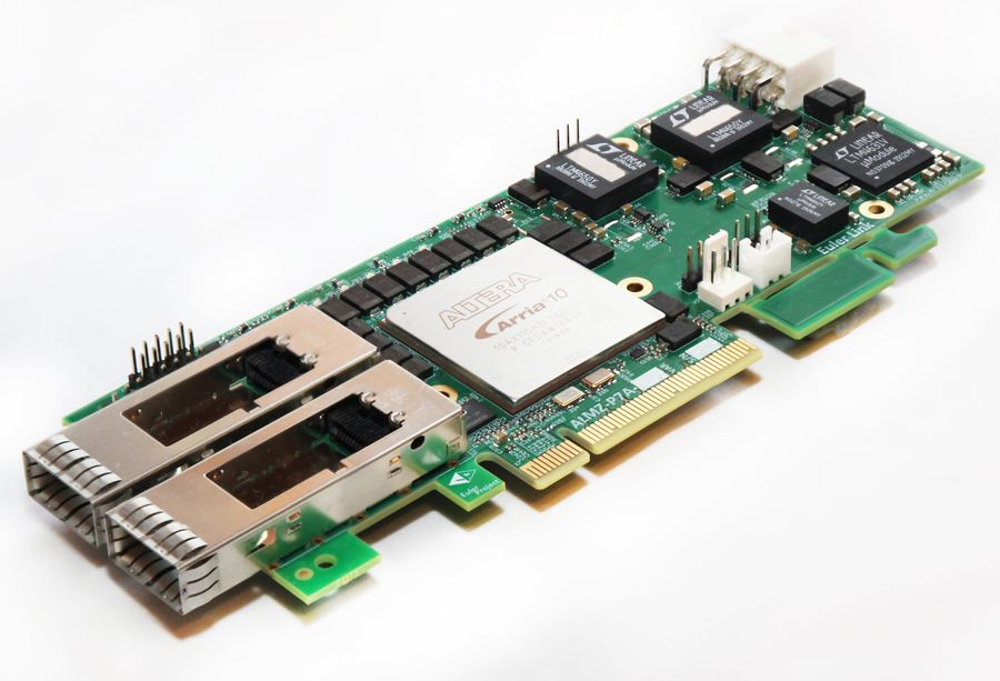 NETWORKING AND TELECOM FPGA ACCELERATOR WITH 2XQSFP+ PORTS